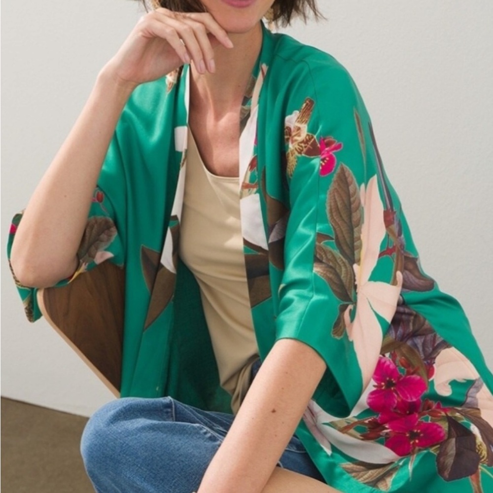 Chicos Drama duster L/XL ~ very colorful